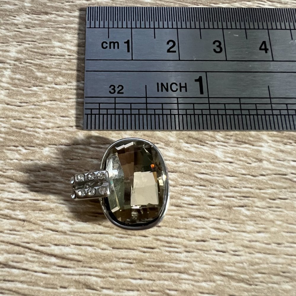 Silver Crystal Pendant Rhinestone